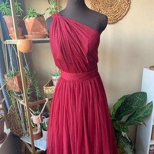 NWT ASOS one shoulder midi dress size 4